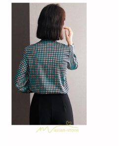 シャツ・ブラウス | ブラウス 長袖 レディース おしゃれ トップス シフォンブラウス 千鳥格柄 オフィス 通勤 ゆったり 体型カバー 秋服 上品 オシャレ 可愛い 着痩せ お出かけ