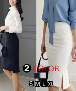 スカート | タイトスリット セクシーAライン 通勤 ハイウエスト 無地 レディース オフィス OL 膝丈大きいサイズ