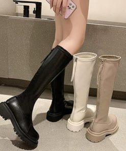 ニーハイブーツ | ロングブーツ レディース 厚底ブーツ韓国