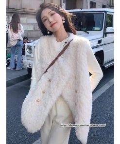ベスト | ボリュームフェイクファーファー毛皮レディース 冬 フェイクファー 毛皮コート アウター ノースリーブ ふわふわ ジレ 前開き 秋冬