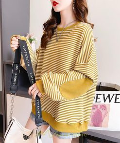 パーカー | トレーナー レディース 長袖 切り替え プルオーバー 大きいサイズ オーバーサイズ ルームウェア ビッグシルエット ボーダー柄 部屋着 お出かけ