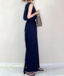 セットアップ | レディース 夏新作 無地 薄手 ワイドパンツ キャミソール ノースリーブ 薄手 上下セット ロングパンツ ガウチョパンツ ルームウェア 可愛い