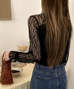 シャツ・ブラウス | レース ブラウス プチハイネック 重ね着