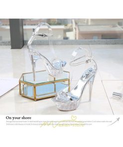 パンプス | ハイヒール 靴 厚底 シューズ 厚底靴 コスプレシューズ 女性 レディース 大きいサイズ 透明 コンテスト 14cmヒール ポールダンス ストラップ セクシー