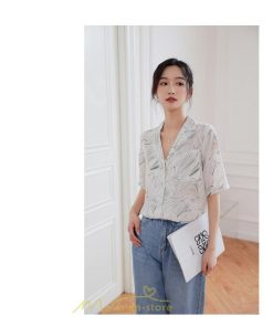 シャツ・ブラウス | ブラウス シャツ 花柄シャツ 花柄 半袖 レディース オシャレ 20代 30代 40代 春 秋 夏 カジュアル お出かけ 新作 着痩せ Vネック OL ビジネス 通勤 ファッション