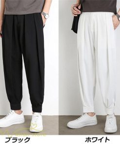 チノパン | テーパードパンツ メンズ 無地 ロング丈 夏新作 サマーパンツ 上品 ウエストゴム テーパード 春 夏 カジュアルパンツシンプル 上品 おしゃれ 秋 メンズスタイル