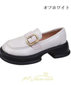 ローファー | レディース 靴 シューズ レザー調 合皮 厚底 履きやすい 韓国風 人気 クラシック 可愛い パンプス 通勤 春 夏 通学 冬 学生靴 秋
