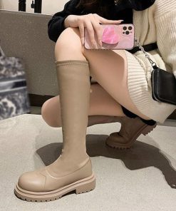 ニーハイブーツ | ロングブーツ レディース 厚底ブーツ韓国