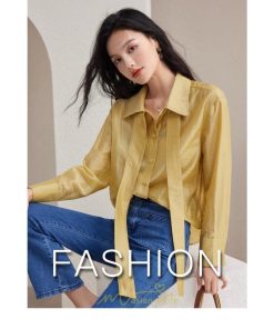 シャツ・ブラウス | シフォンブラウス 長袖 レディース シフォン ブラウス フォーマル カジュアル リボン 着痩せ 通勤 通学 オシャレ 可愛い 秋服 上品 キレイめ 2022 ナチュラル