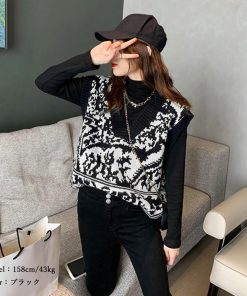 ベスト | ニットVネック レディース 秋冬