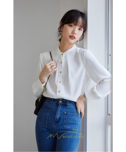 シャツ・ブラウス | ブラウス レディース 長袖 50代 白 シャツ ゆったり トップス きれいめ フォーマル 上品 フェミニン シフォン 高品質 20代 通勤 フォーマル 30代 40代 OL