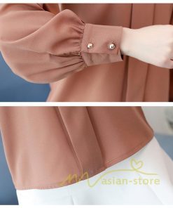 在庫ある | 短納期シフォンブラウスレディース 無地シャツ ビジネスブラウストップス オフィスフォーマルシャツブラウス 薄手 春夏衣装 通学通勤 エレガント 着痩せ OL