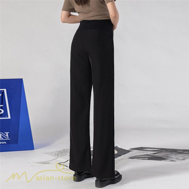 パンツ レギンス | マタニティパンツ ワイドパンツ 無地 妊婦服 おしゃれ ゆったり マタニティウェア パンツ 着痩せ 無地 サマーパンツ お出かけ 日常 ウエスト調整 裾口スリット
