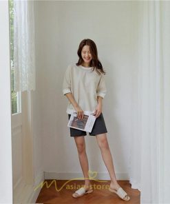 シャツ・ブラウス | ブラウス トップス ｔシャツ 半袖 体型カバー レディース シャツ 20代 30代 40代 ママ 50代 60代 大人 無地 ファッション 夏服 新作 2022 綿麻 ゆったり 丸首