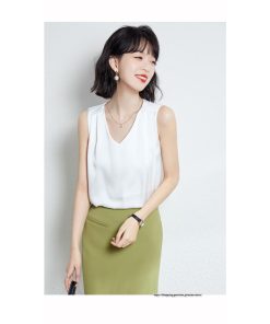 キャミソール タンクトップ | タンクトップ レディース 秋 秋服 レイヤード インナー ノースリーブ 重ね着 夏秋物 ベーシック Vネック しわにくい とろっと滑らかな肌触りの落ち感素材
