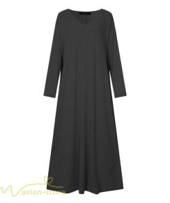 マキシ | ワンピース 長袖 無地 Tシャツワンピース レディース 着痩せ ゆったり マキシワンピ Vネック カジュアル 体型カバー Aラインワンピース 秋 フレア カジュアル