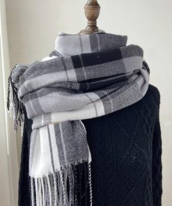 マフラー | 大判チェック柄 秋冬レディース