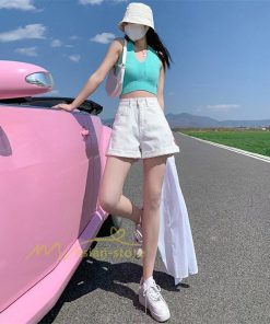 ショートパンツ | ゆったり Aライン デニム デニムパンツ ショートデニム ショーパン 短パン レディース ショート丈 ボトムス ロールアップショートパンツ パンツ