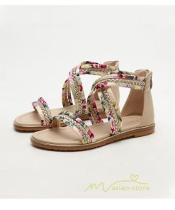 サンダル ミュール | サンダル レディース 歩きやすい ウェッジソール バックファスナー ローヒール フラットサンダル 2021年夏 ぺたんこサンダル ストラップサンダル 歩きやすい