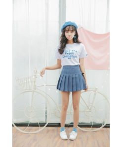 スカート | プリーツミニサマー夏服 リボン付き 可愛い 裏地付き 安全性 女の子