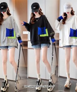 パーカー | トレーナー レディース プルオーバー クルーネック 長袖 トップス Tシャツ スウェット ゆったり トップス 大きいサイズ 秋冬 送料無料 おしゃれ 韓国