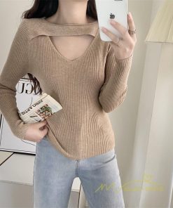 ｔシャツ・カットソー | リブカットソー レディース 秋 秋服 トップス 長袖 ロングスリーブ リブ カットソー 綿混 秋コーデ インナー タイト 伸縮性 ニットソー ショート丈 スリム