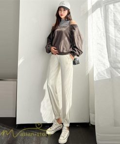 パンツ 、デニム | マタニティウェア レディース マタニティパンツ 着痩せ テーパードパンツ ロング丈 上品 春 夏 秋 無地 ウエスト調整 産前 お出かけ 妊婦服 おしゃれ ゆったり