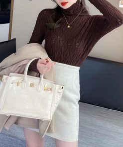 ニット・セーター | ハイネックニットトップス レディース秋冬