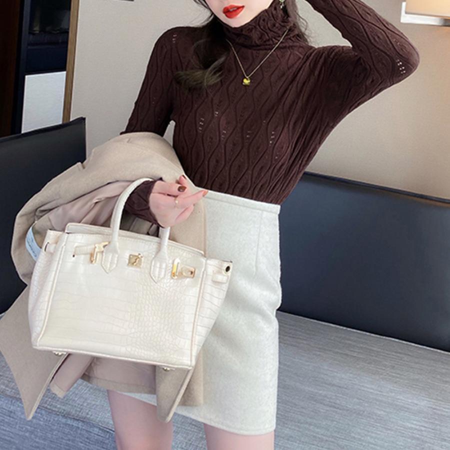 ニット・セーター | ハイネックニットトップス レディース秋冬