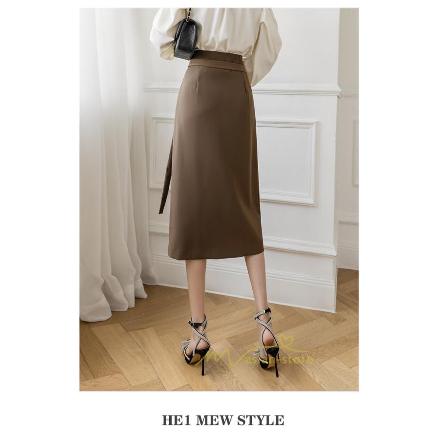 スカート | ボトムス レディース きれいめ 春夏 タイト秋服 2021 おしゃれ 膝丈 ハイウエスト 体型カバー お洒落 上品 通勤 OL カジュアル 20代30代40代