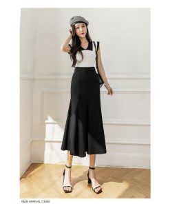 スカート | マーメイドレディース 春 夏 ストレッチ 伸縮性 体型カバー ニット 20代30代40代50代 通勤通学 着回し 着痩せ お出かけ カジュアル 2022作