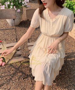 マキシ | ワンピース レディース 40代 膝丈ワンピース 春夏 半袖 シフォンワンピース 通勤OL オシャレ結婚式ドレス Vネック 20代30代 きれいめ 上品 着痩せ Aライン