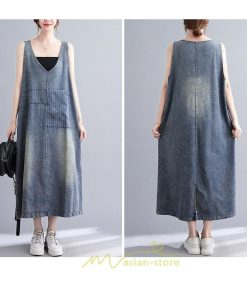 オーバーオール サロペット | デニム サロペット スカート オーバーオール ジャンパースカート レディース 可愛い オシャレ ポケット付き ロング 20代30代40代50代 オールインワン 夏秋