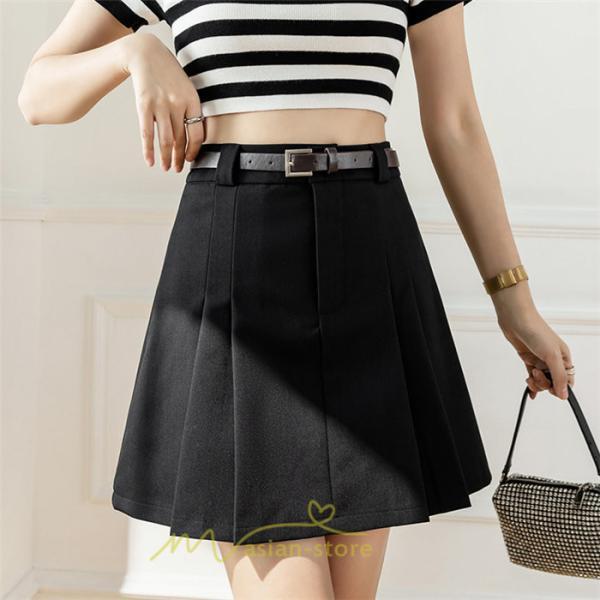 スカート | ボトムス レディース きれいめ 春夏 おしゃれ ショート丈 フォーマル 通勤 韓国風 ハイウエスト 20代30代 Aライン 着痩せ ミニスカート エレガント