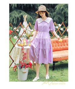 マキシ | ティアードワンピース ワンピース レディース 半袖 5分袖 ハーフスリーブ ロング丈 フレア キレイめ お出かけ 春夏コーデ マキシ丈 ロング丈ワンピース