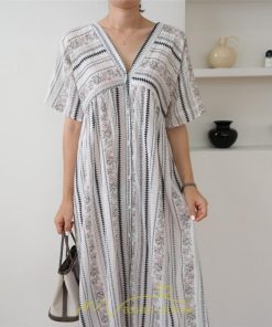 マキシ | ロングワンピース 半袖ワンピース 30代40代 大人 夏ワンピース 50代60代 海 旅行 シフォンワンピース 涼しい 羽織り 花柄 ゆったり 可愛い ビーチ マキシ丈