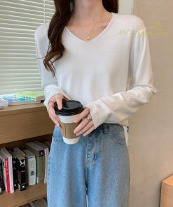 ｔシャツ・カットソー | 長袖Tシャツ インナー レディース インナーウェア 長袖 Tシャツ スリムインナー カットソー 2021 インナーTシャツ アンダーウェア 無地 Vネック