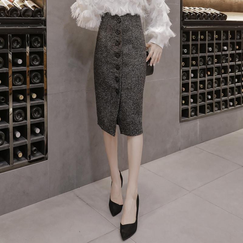 在庫ある | 短納期巻きスカート タイトスカート ハイウエスト 膝下丈スカート ビジネススカート フォーマルオフィス ラシャスカート エレガント OL 通勤 着痩せ フェミニン