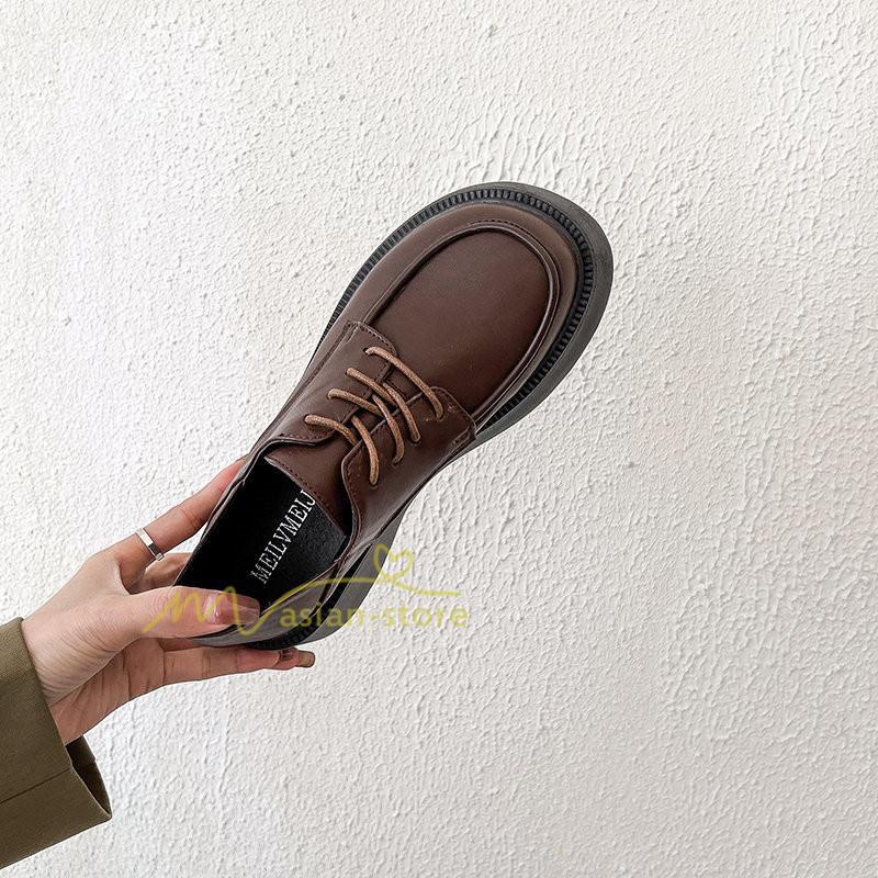 ローファー | レディース 痛くない ローヒール 楽 大人 黒 ブラック 柔らかい 歩きやすい レースアップ カジュアル 通勤通学 20代30代40代 レザー調 履きやすい