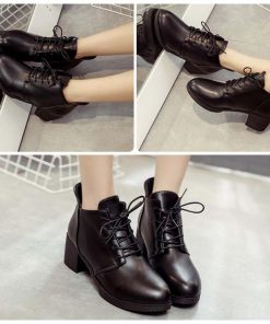 新作入荷アイテム | レースアップ ブーティ ローヒール ショートブーツ レディース 履きやすい