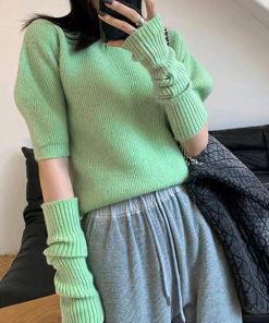 ニット・セーター | アームウォーマー ニットトップス 韓国風