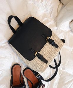 リュック | 可愛い ペーパー 編みこみ カジュアル リュックサック デイパック ストローバッグ レディース ミニリュック バッグパック