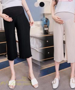 パンツ レギンス | マタニティパンツ 7分丈 レディース マタニティウェア 妊婦服 ウエスト調整 着痩せ 上品 カジュアル 大きいサイズ 産前 夏服 リブ お出かけ 薄手 きれいめ