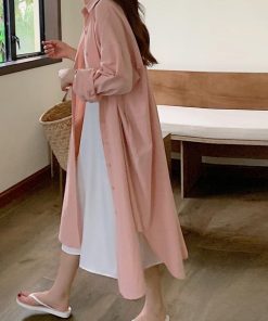 シャツ・ブラウス | シャツワンピース ロングシャツカーデ