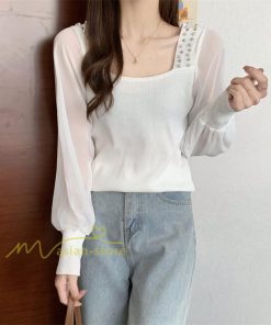 tシャツ・カットソー | カットソー トップス レディース ロンT Tシャツ 春 長袖 おしゃれ シフォンシャツ エレガント 20代30代40代 カジュアル お出かけ 着回し 通勤通学 ファッション