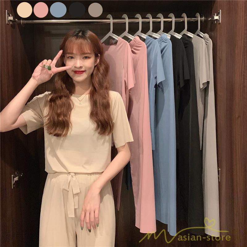 パジャマ ルームウェア | パジャマ レディース 夏 半袖 ルームウェア 涼しい 部屋着 ナイトウェア 寝間着 上下セット 薄手パジャマ 柔らかく軽い薄手の快適Tシャツパジャマ 部屋着