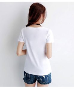 ｔシャツ・カットソー | Tシャツ レディース 半袖 夏Tシャツ サマー Vネック 無地 スリム 可愛い 綿