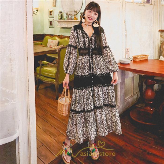 マキシ | マキシワンピース レディース ロングワンピース 大人 黒 Vネック 着痩せ フランス風 上品 高品質 きれいめ シフォン レース 人気 パーティー 二次会 夏秋新作