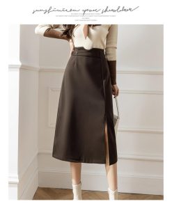スカート | ロング 秋 秋服 レディース ボトムス ロングミモレ冬 スリット 無地 可愛い カジュアル 可愛い キレイめ オシャレ 着痩せ 韓国風