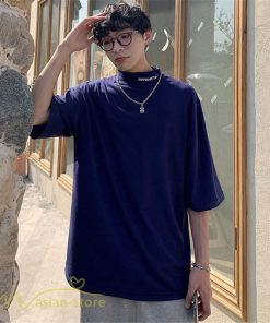 Tシャツ | Tシャツ メンズ 5分袖 カジュアル おしゃれ シンプル モックネック ゆったり 夏新作 英字 メンズスタイル 5分袖日常感 サマー カッコウイイ